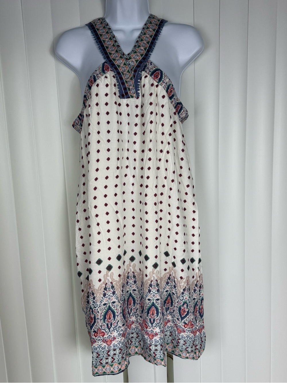 Hayden Boho Printed V-Neck Sundress Size Large NWT - Picture 12 of 12